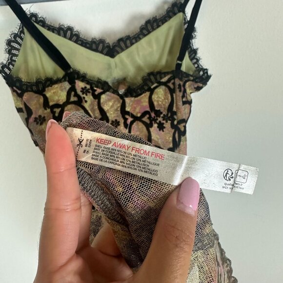 NWT Intimately Free People Lace & Bows Mini Slip Dress S Coquette Feminine Girly - Picture 10 of 10